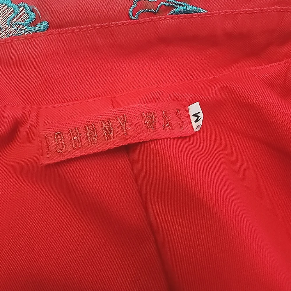 Johnny Was Floral Embroidered Coat Red Medium Like New *RARE FIND* - Picture 11 of 16